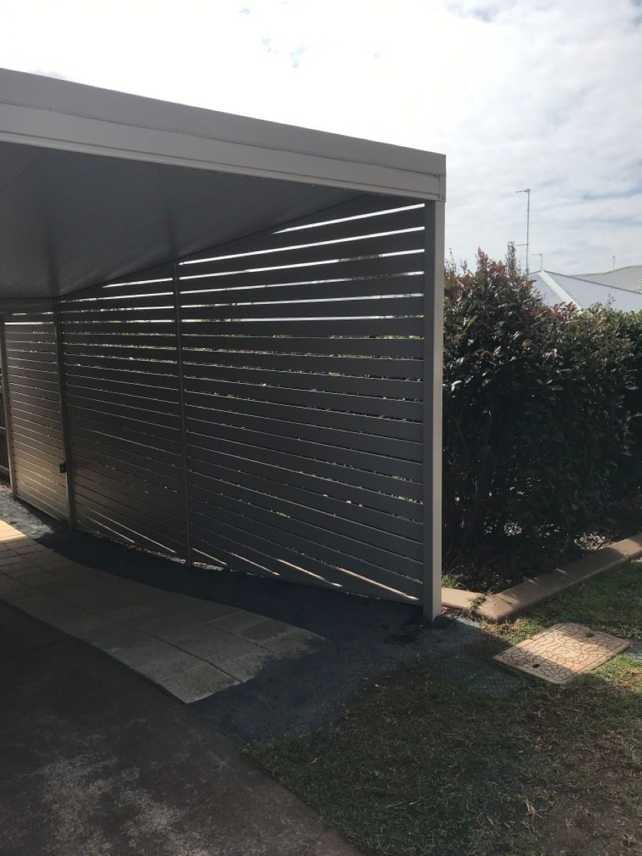 before Cream Powder-coated Aluminium Sliding Gate – Slide Gate, Centenary Heights