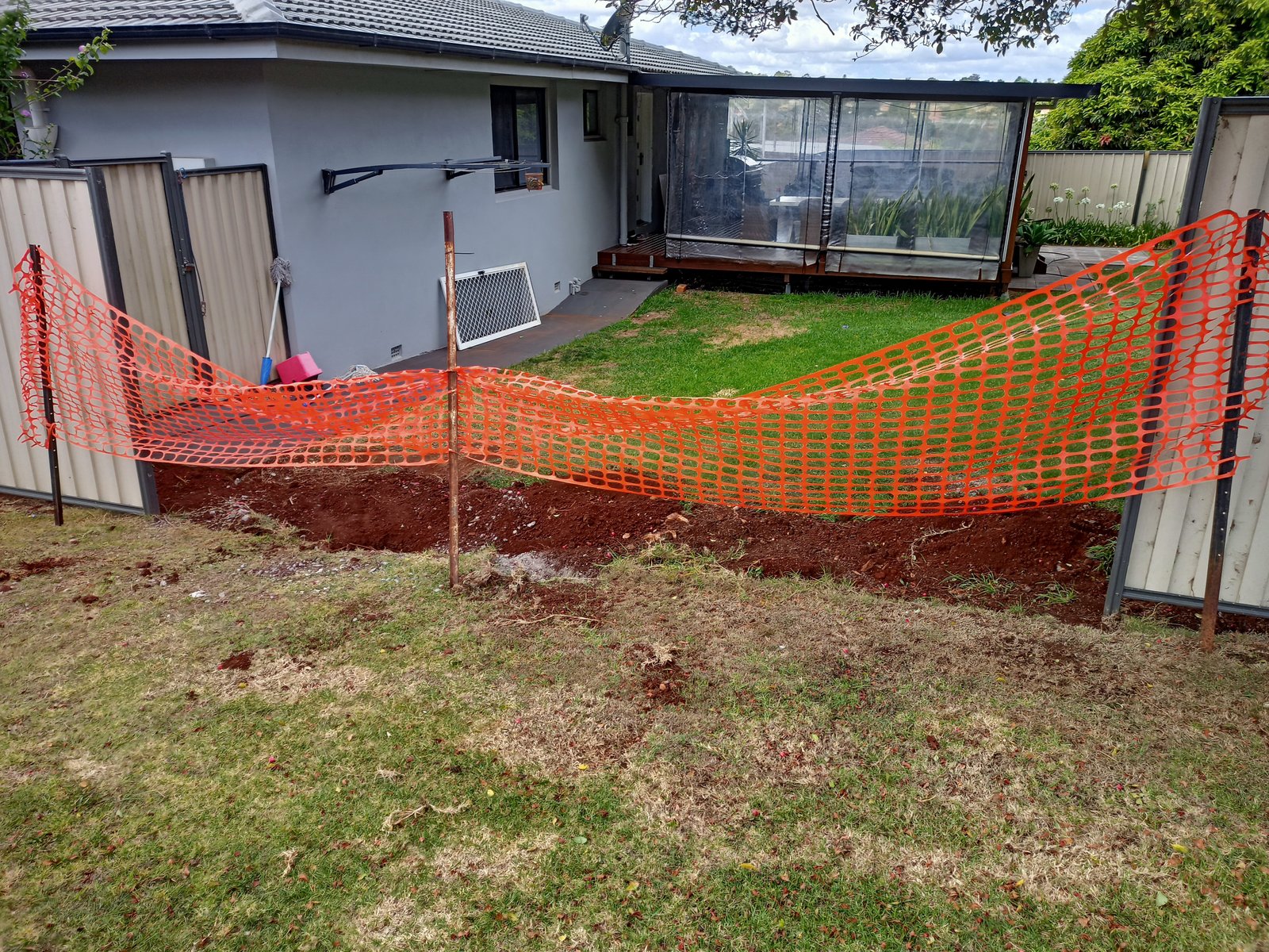 before Galvanised Pipe-Galvanised Sliding Gate – Sliding Gate, Centenary Heights
