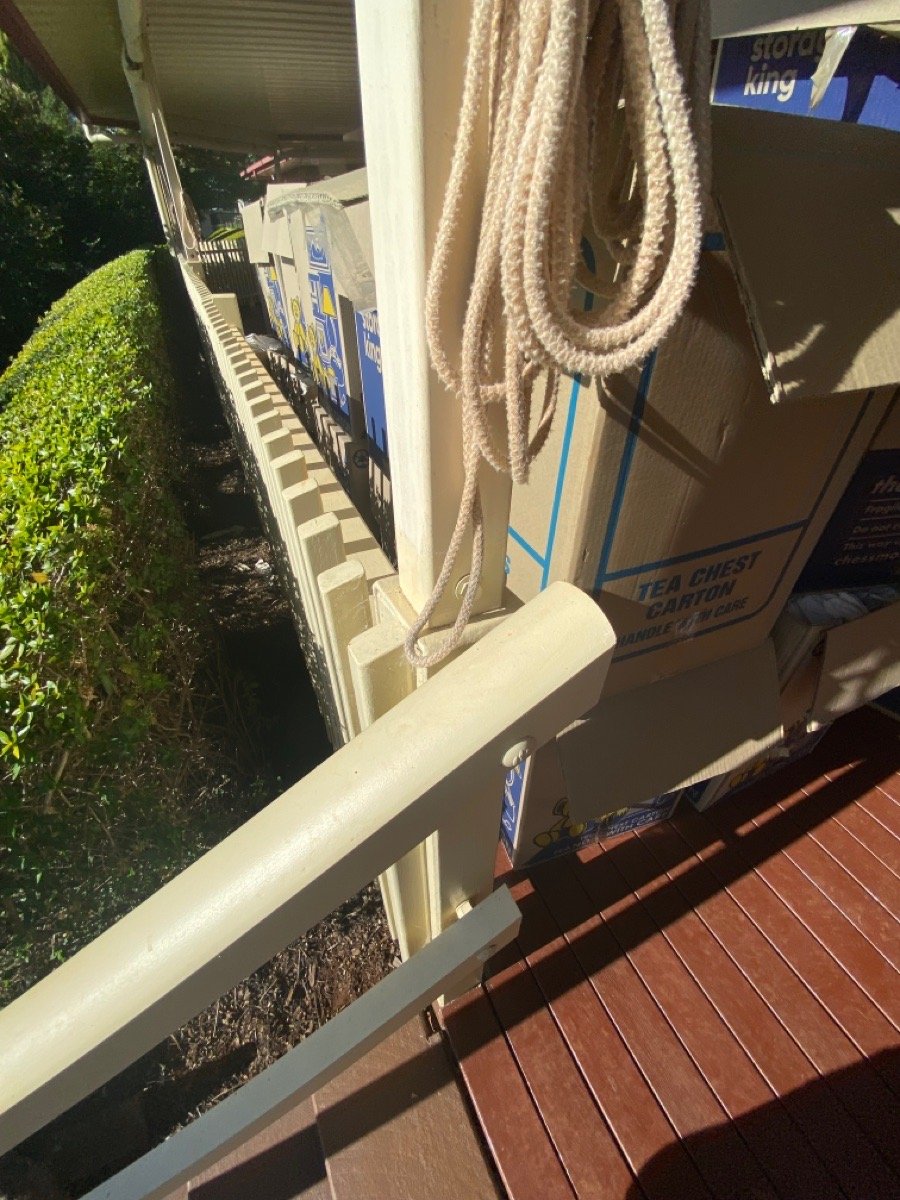 before Cream Powder-coated Steel Custom Door – Verandah Gates, Highfields