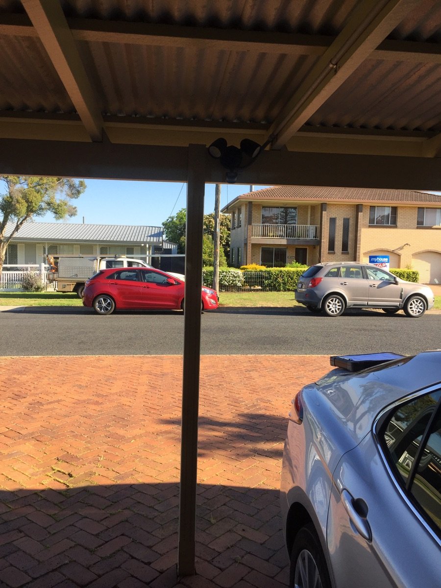 before Cream Powder-coated Steel Custom Door – Bar Grille, Harristown