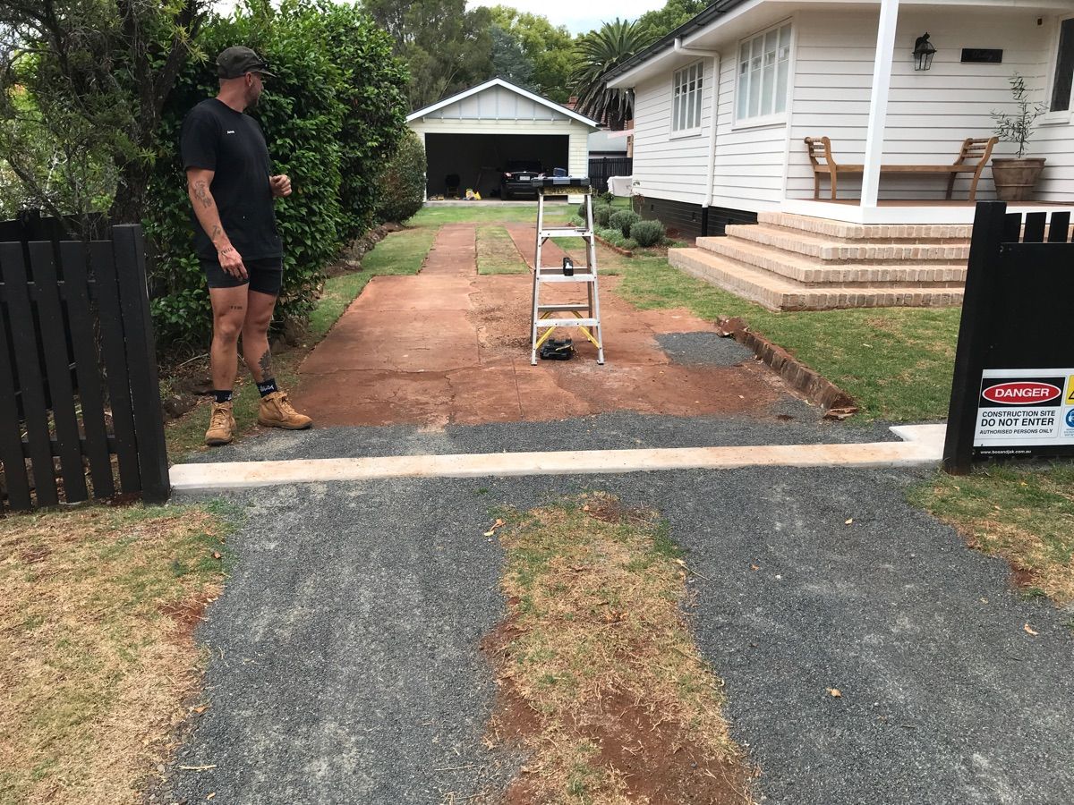 before Black Powder-coated Steel Sliding Gate – Slide Gate + Motor, South Toowoomba