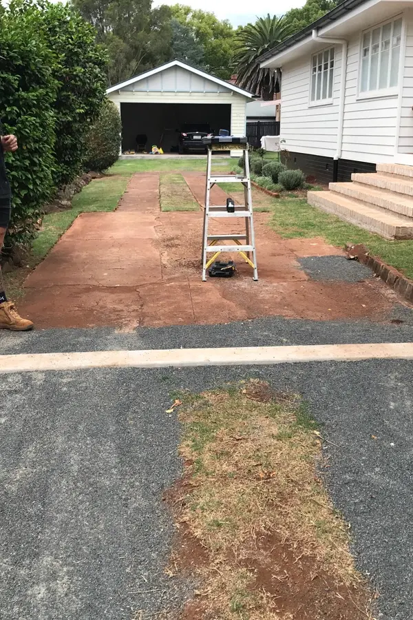 before Black Powder-coated Steel Sliding Gate – Slide Gate + Motor, South Toowoomba