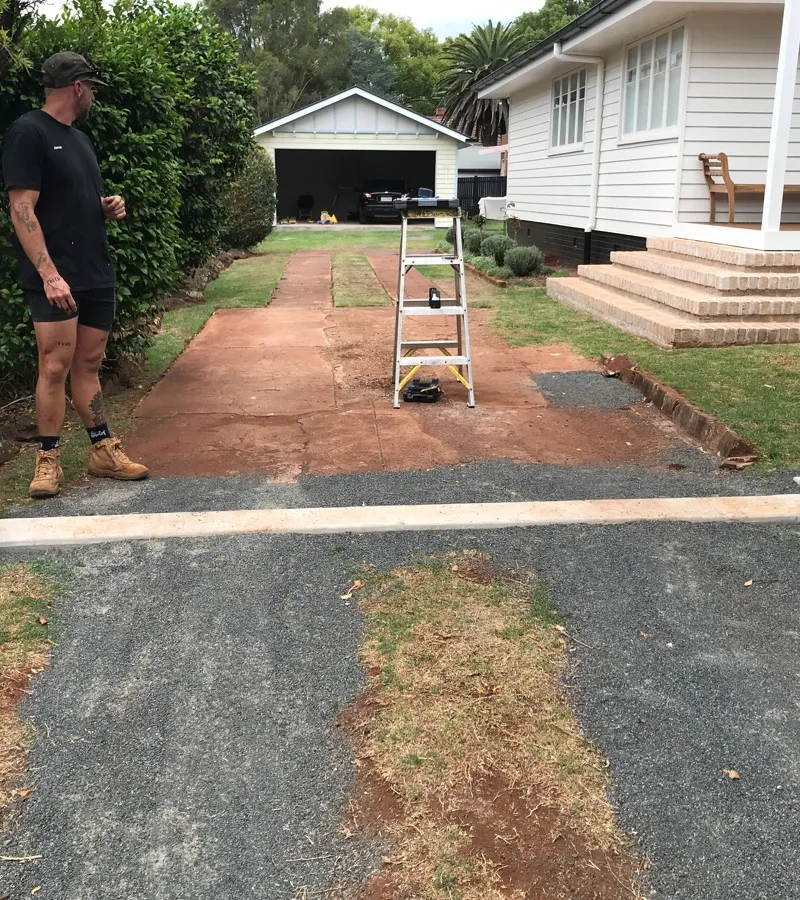 before Black Powder-coated Steel Sliding Gate – Slide Gate + Motor, South Toowoomba