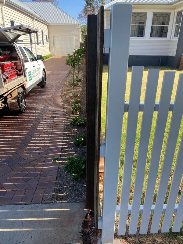 before White Powder-coated Aluminium Sliding Gate – Slide Gate & Motor, Newtown