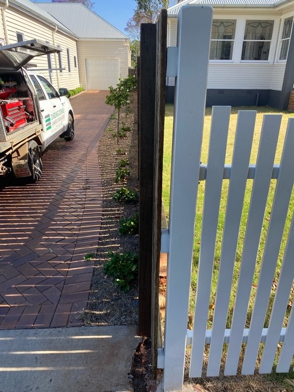 before White Powder-coated Aluminium Sliding Gate – Slide Gate & Motor, Newtown