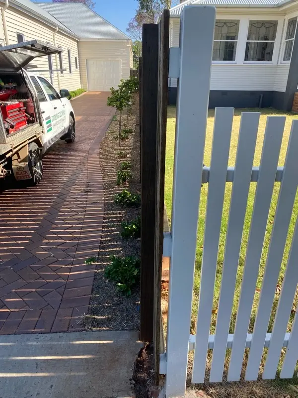 before White Powder-coated Aluminium Sliding Gate – Slide Gate & Motor, Newtown