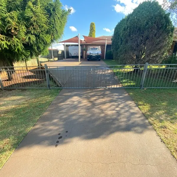 before Mixed Aluminium Sliding Gate – Slide Gate + Motor, Wilsonton Heights