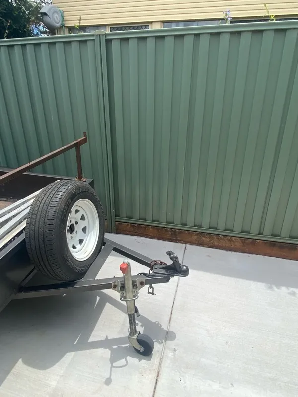 before Green Colorbond Steel Sliding Gate – Telescopic Gate, Rockville