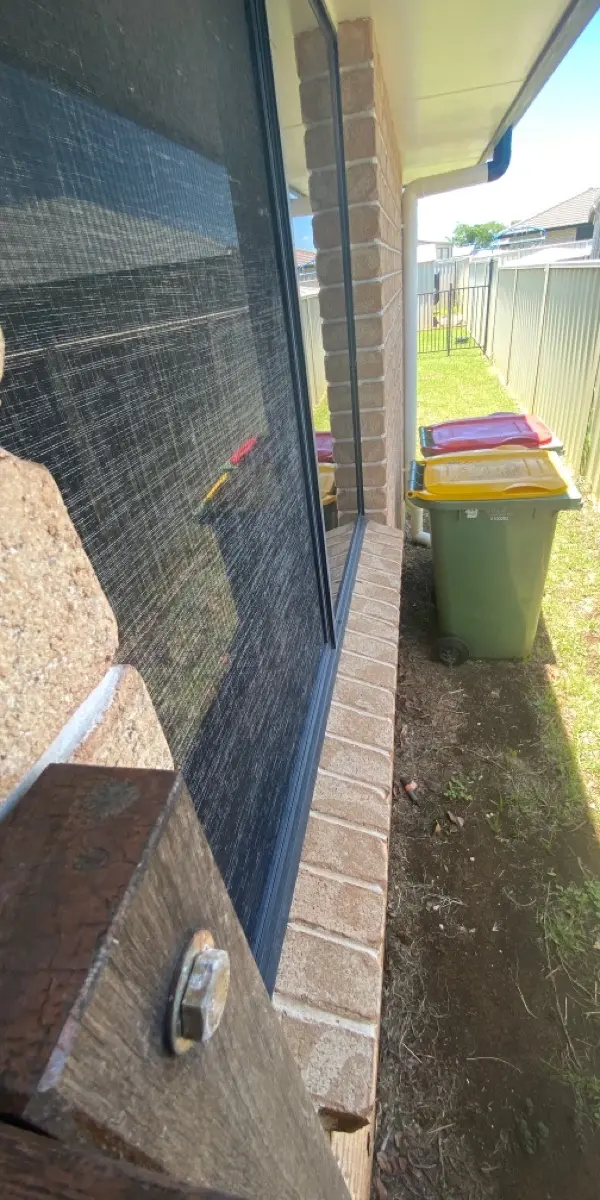 before Ironstone Powder-coated Steel Swing Gate – Swing Gates + Motor + PA Gate, Wyreema