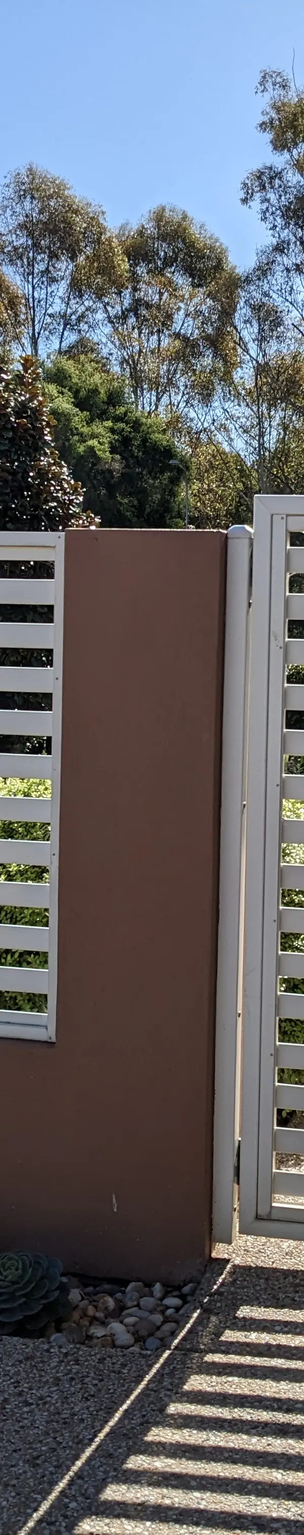 before Surfmist Powder-coated Aluminium Swing Gate – Supply & Install PA Gate, Rangeville