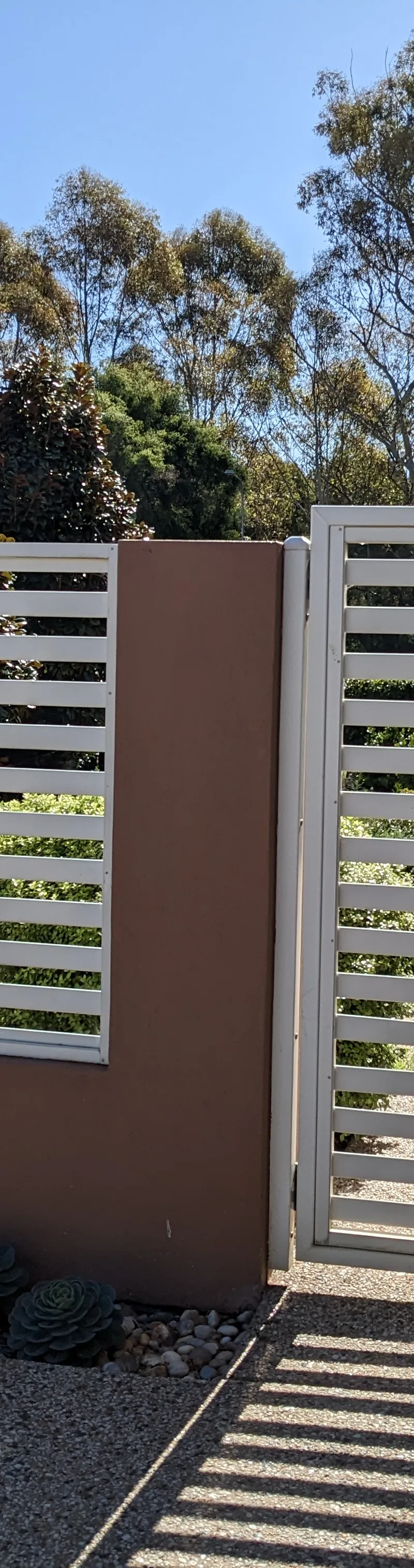 before Surfmist Powder-coated Aluminium Swing Gate – Supply & Install PA Gate, Rangeville