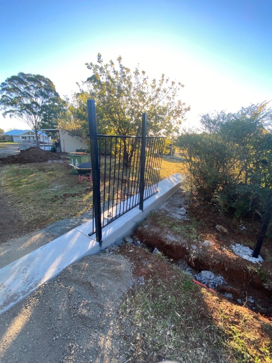 before Nightsky Powder-coated Aluminium Sliding Gate – Slide Gate + Motor, Highfields