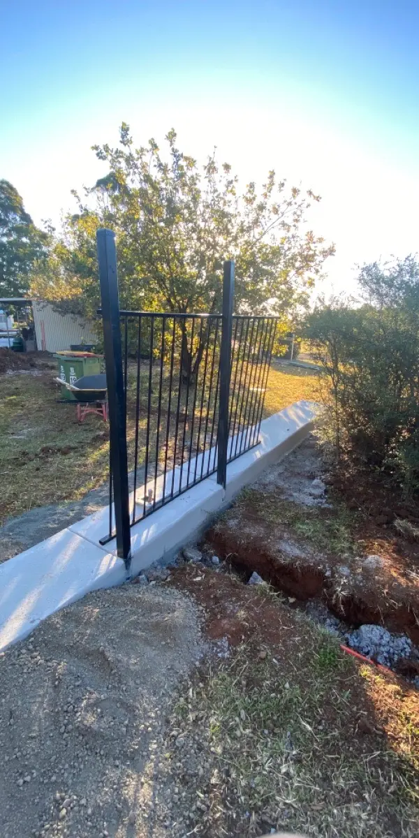 before Nightsky Powder-coated Aluminium Sliding Gate – Slide Gate + Motor, Highfields