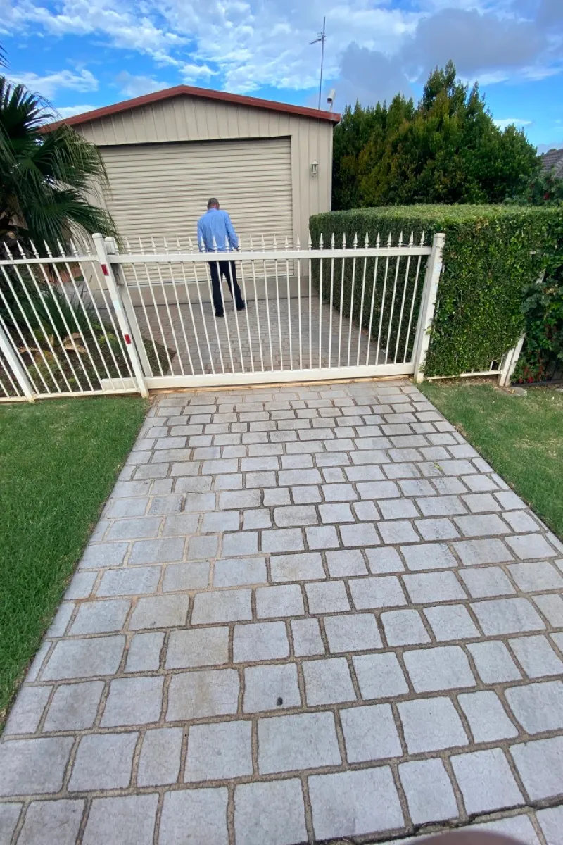 before Cream Aluminium Sliding Gate – Extend Slider/Rebuild, Glenvale
