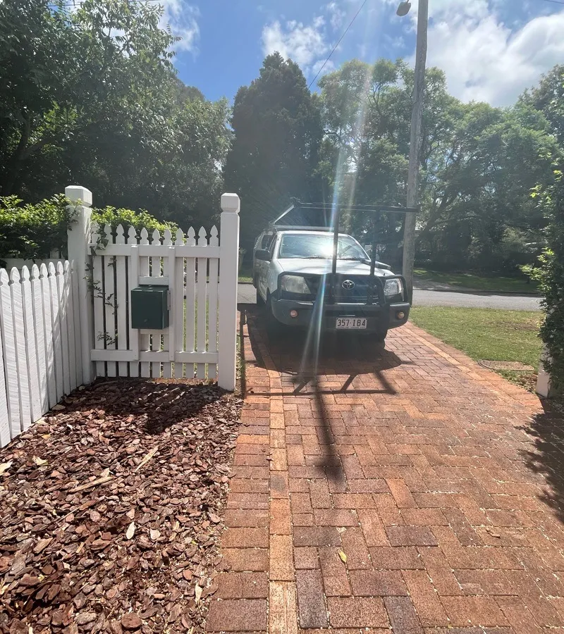 before White Timber Sliding Gate – QUOTE - Sliding Gate Replacement, Mount Lofty