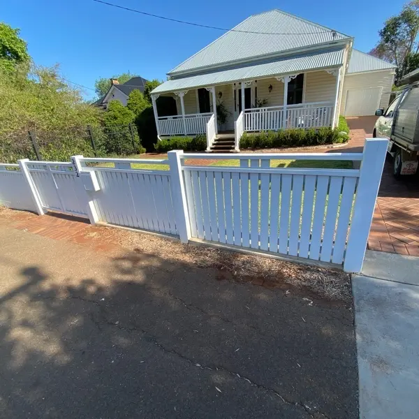 before White Powder-coated Aluminium Sliding Gate – Slide Gate & Motor, Newtown