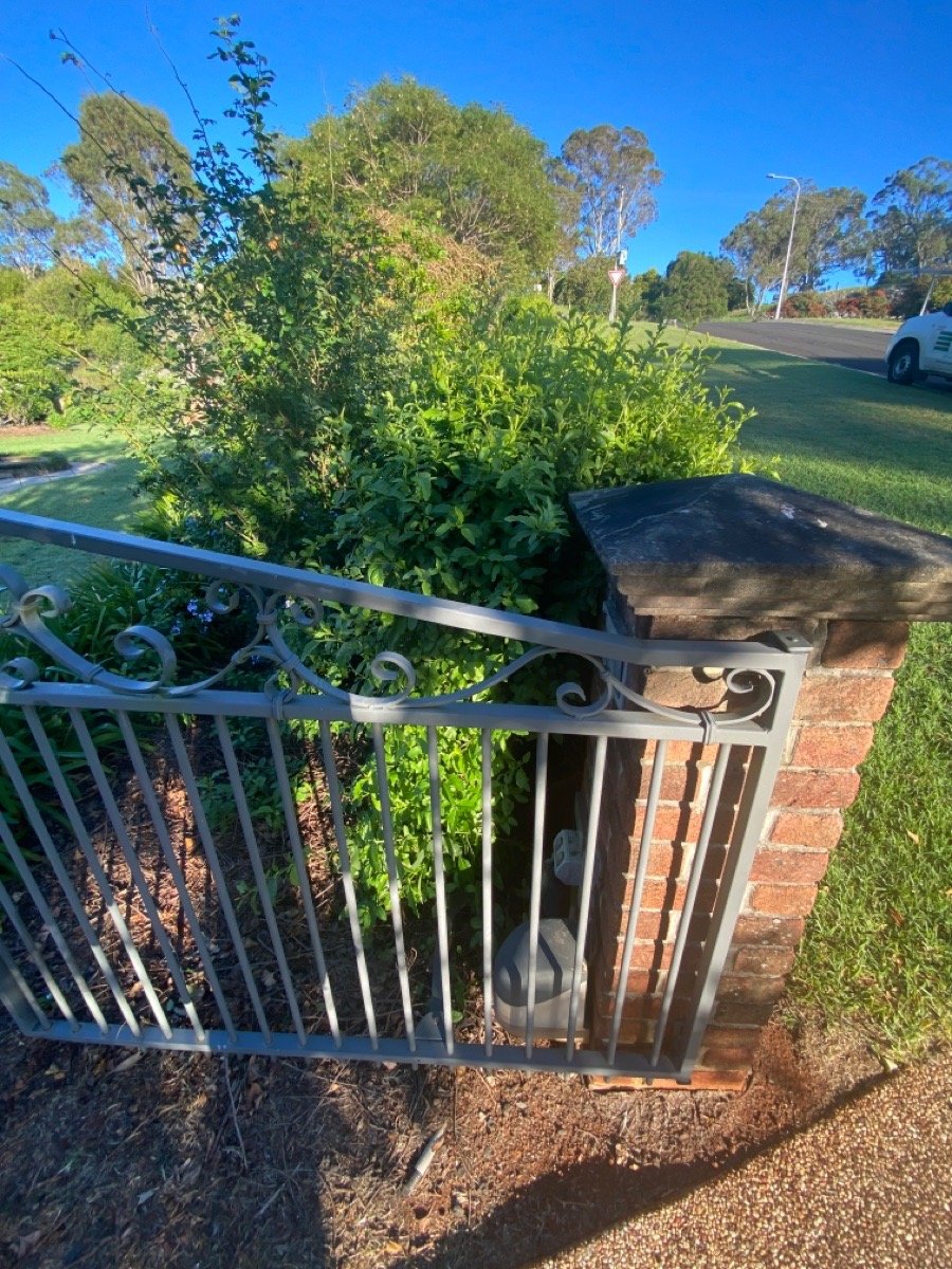 before Galvanised N/A Sliding Gate – Slide Gate + Motor, Centenary Heights