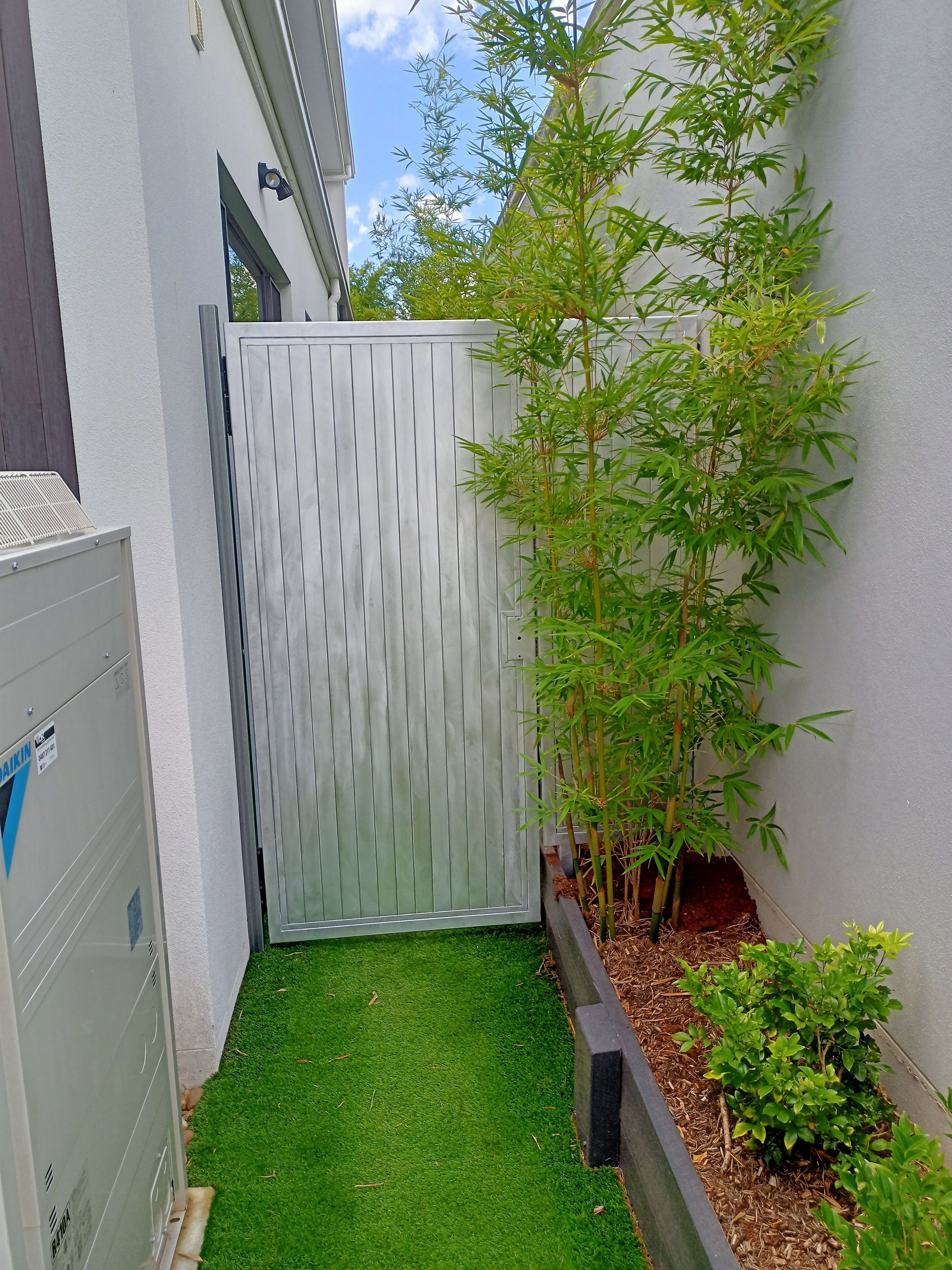 before White N/A Swing Gate – PA Gate + Infill Panel, East Toowoomba