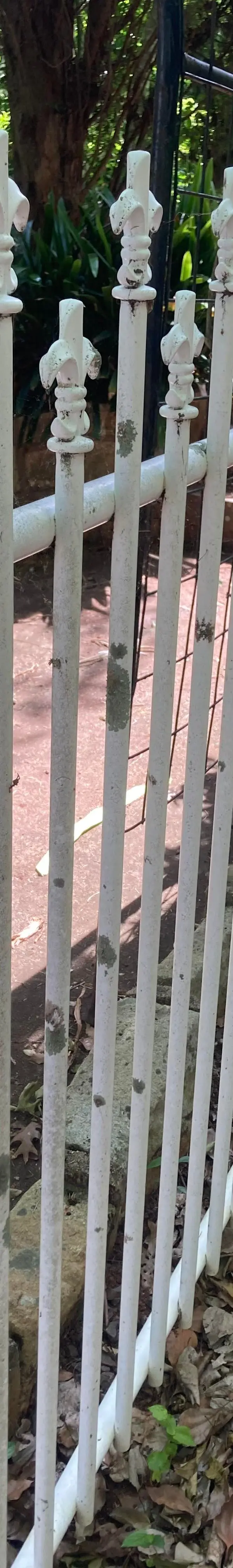 before White Wrought Iron Swing Gate – Gate Fabrication, Middle Ridge