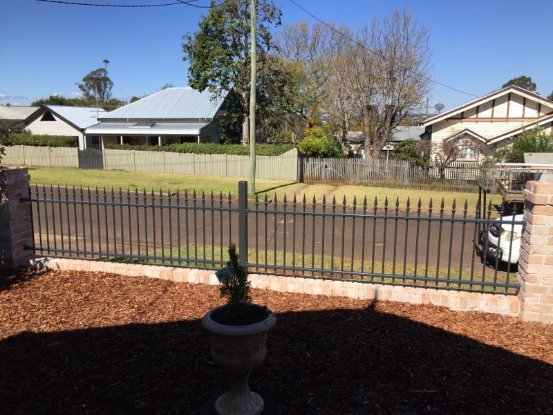 before Black Powder-coated Aluminium Swing Gate – Gate + Fence, Mount Lofty