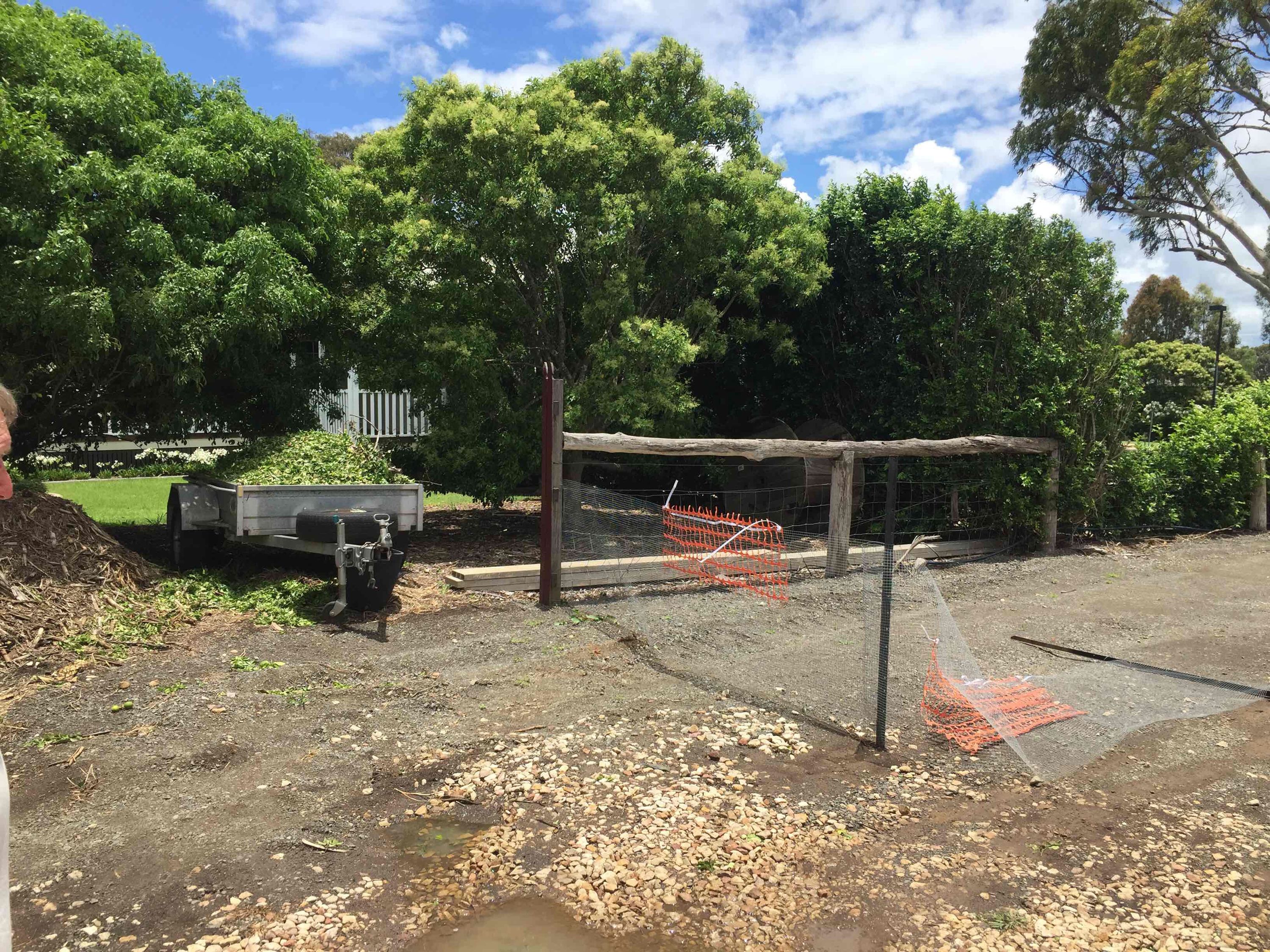 before Paperbark Powder-coated Steel Swing Gate – Dbl Swing + Motor, Torrington