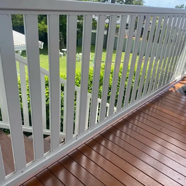 before White Powder-coated Aluminium Custom Door – Archived - duplicate (Balustrade measure), Rangeville