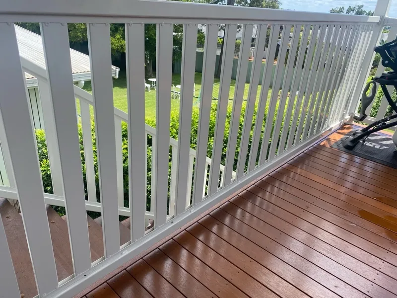 before White Powder-coated Aluminium Custom Door – Archived - duplicate (Balustrade measure), Rangeville