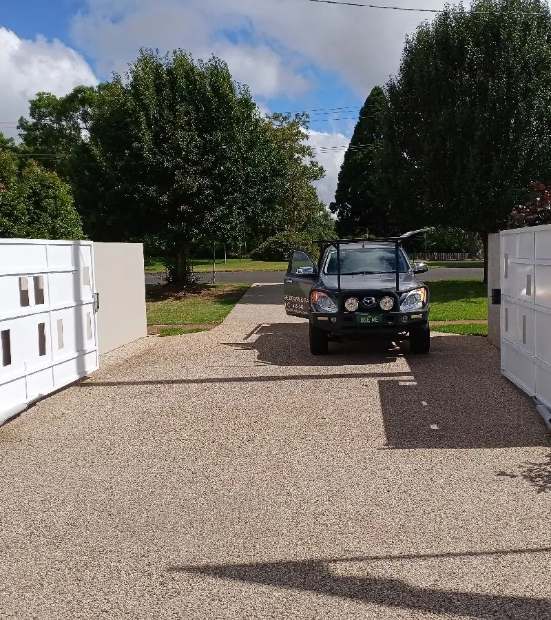 before White Aluminium Sliding Gate – Gate Fabrication, Rangeville
