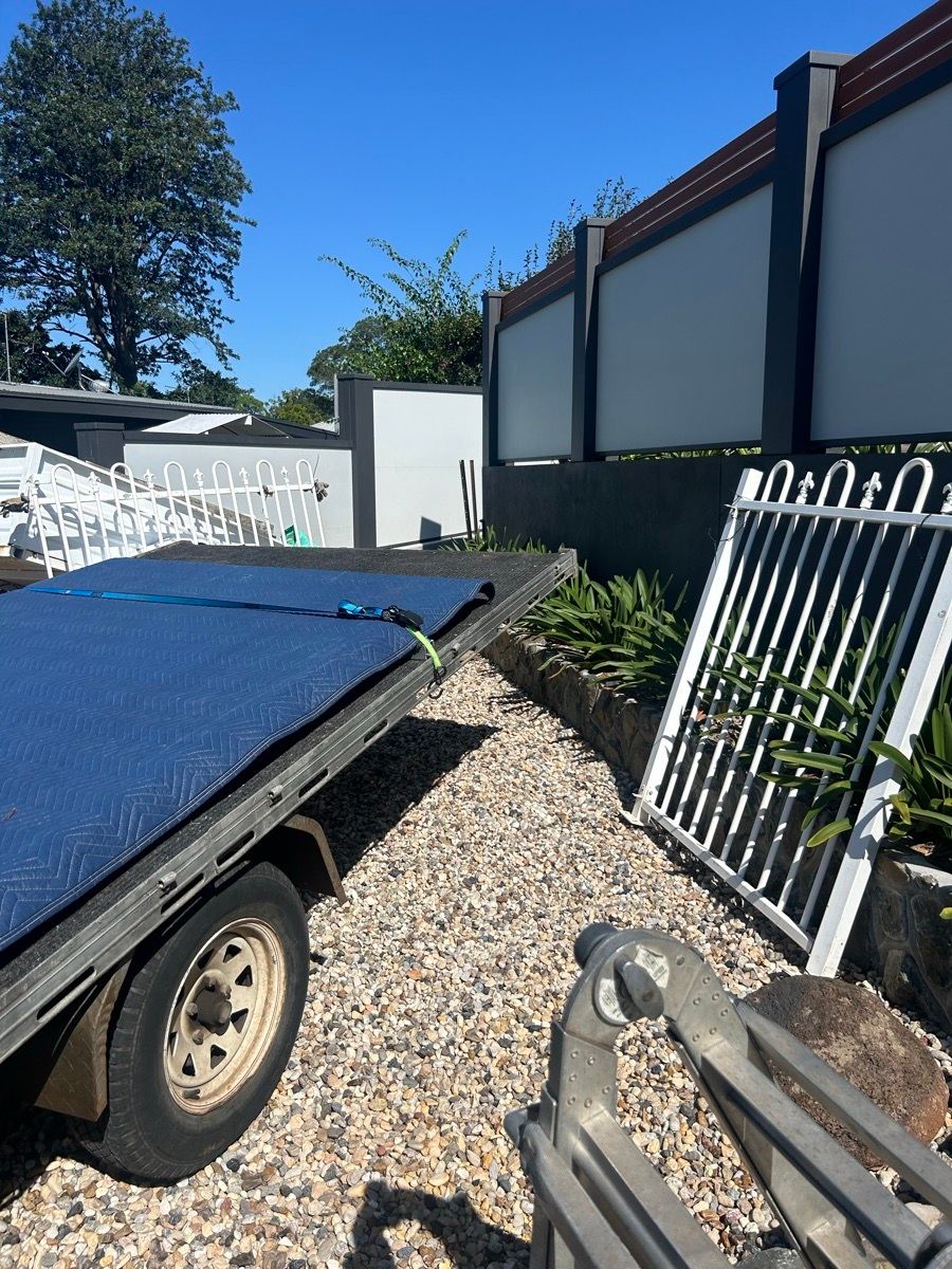 before White Wrought Iron Swing Gate – Pool Gates x 2, East Toowoomba