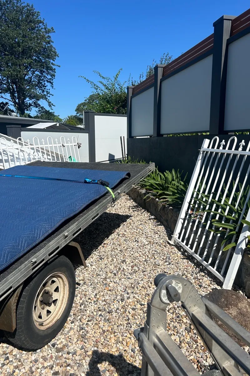 before White Wrought Iron Swing Gate – Pool Gates x 2, East Toowoomba