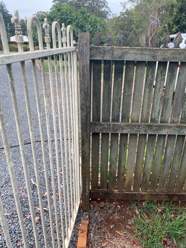 before White Wrought Iron Swing Gate – Gate 2 of 2, Highfields