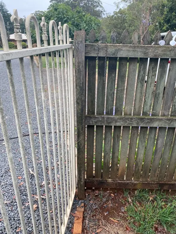 before White Wrought Iron Swing Gate – Gate 2 of 2, Highfields