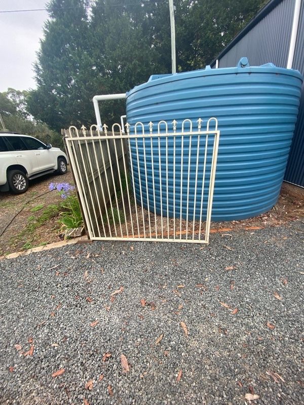 before White Wrought Iron Swing Gate – Gate 2 of 2, Highfields