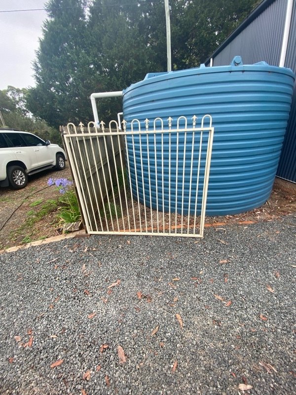 before White Wrought Iron Swing Gate – Gate 2 of 2, Highfields