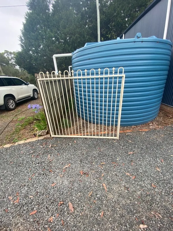 before White Wrought Iron Swing Gate – Gate 2 of 2, Highfields