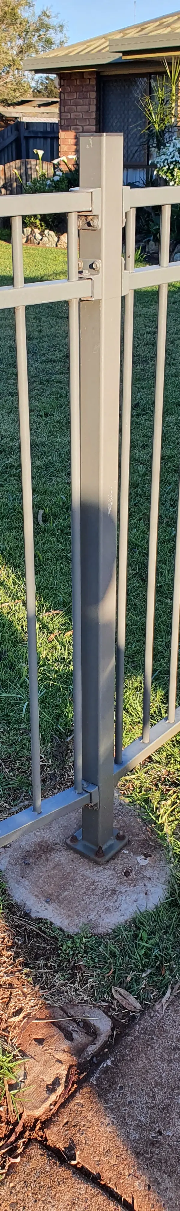 before White Powder-coated Aluminium Sliding Gate – GATE + MOTOR + INFILL, Darling Heights