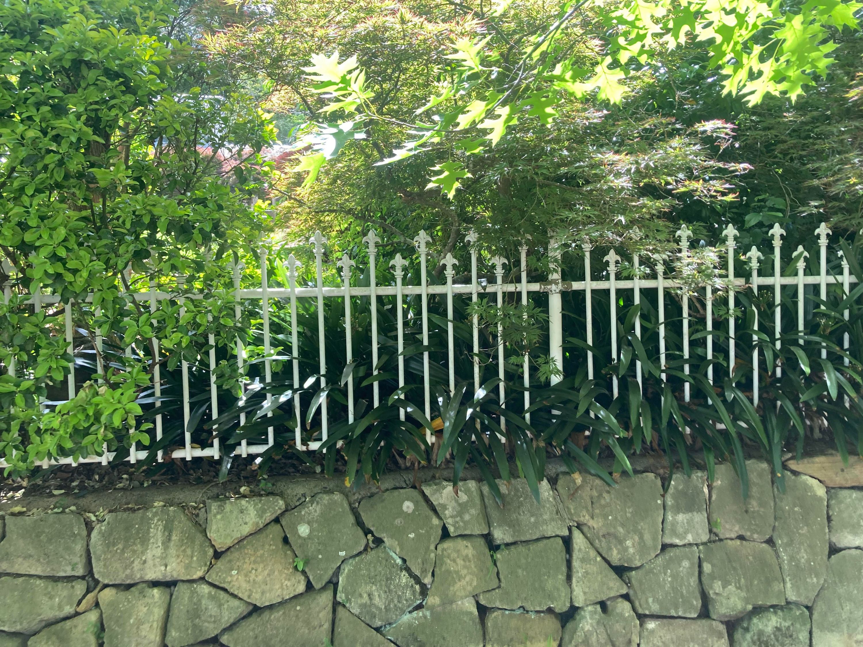 before White Wrought Iron Swing Gate – Gate Fabrication, Middle Ridge