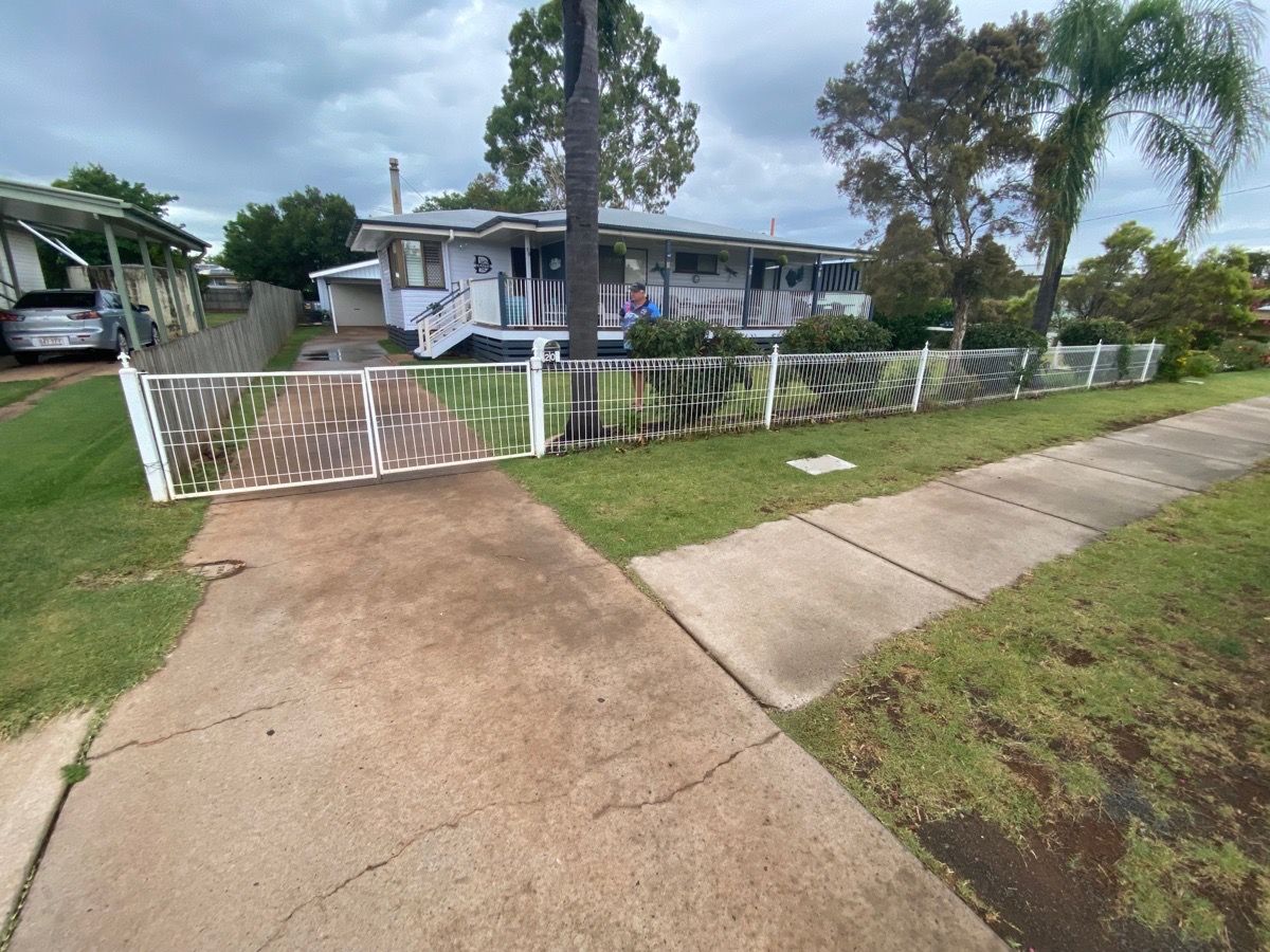 before White Powder-coated Steel Swing Gate – Slide Gate + Motor, Oakey