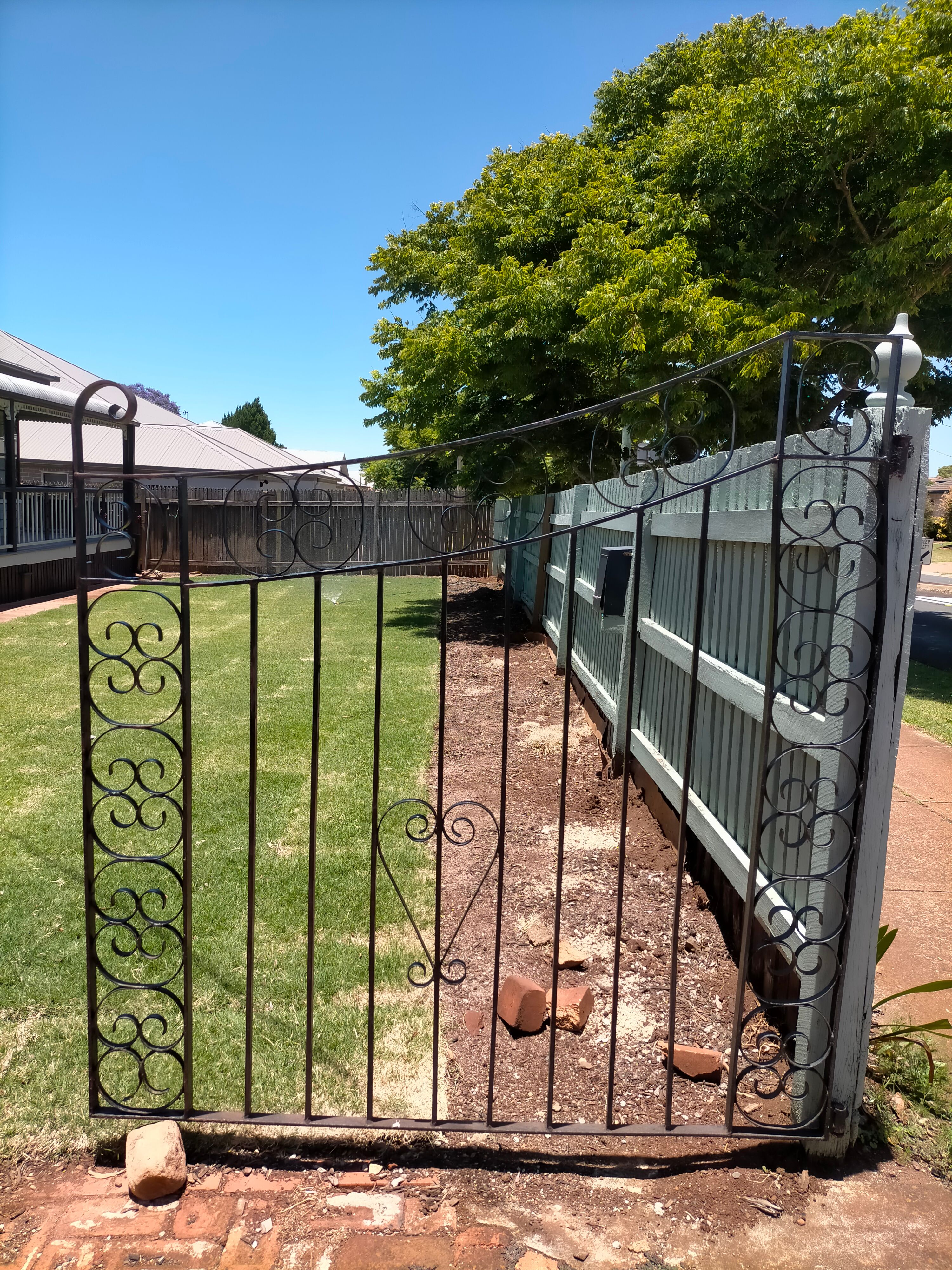 before Wrought Iron Wrought Iron Sliding Gate – Driveway & PA Gate, Middle Ridge