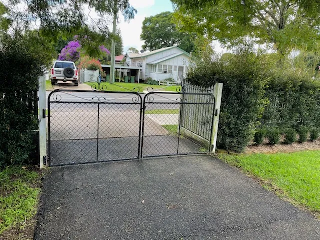 before N/A N/A Sliding Gate – Paling Slider + Return, Newtown