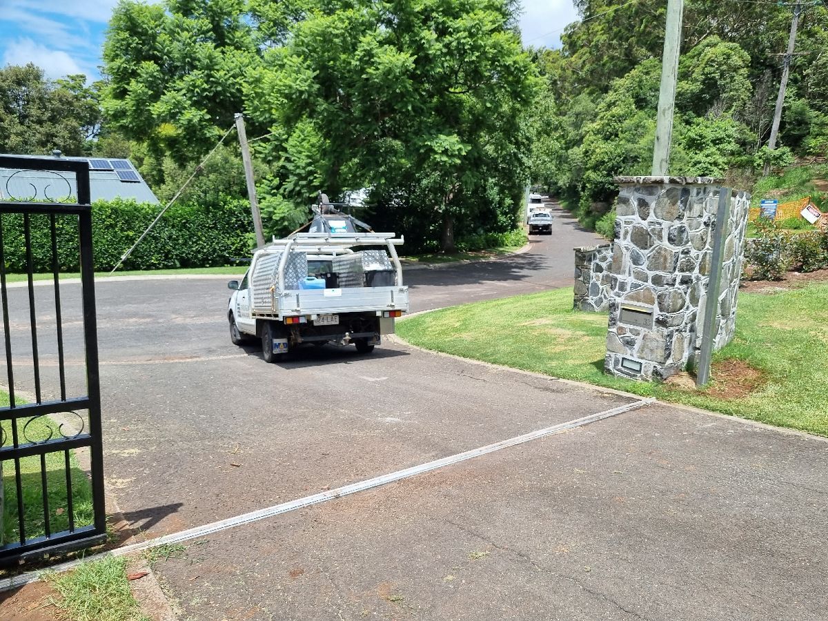 before Black Wrought Iron Swing Gate – Gate fab, Mount Lofty
