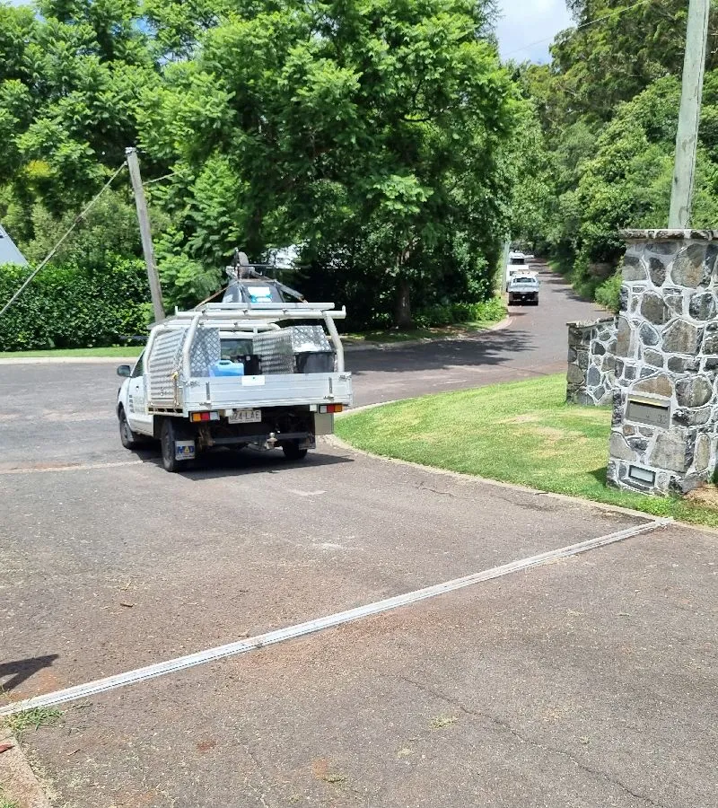 before Black Wrought Iron Swing Gate – Gate fab, Mount Lofty