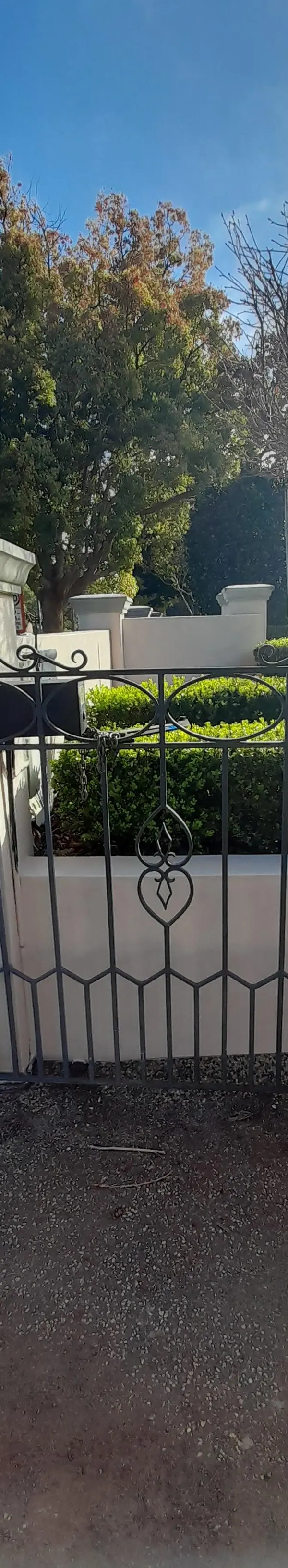 before Black Wrought Iron Swing Gate – Replacement PA Gate + Swing Gates, East Toowoomba