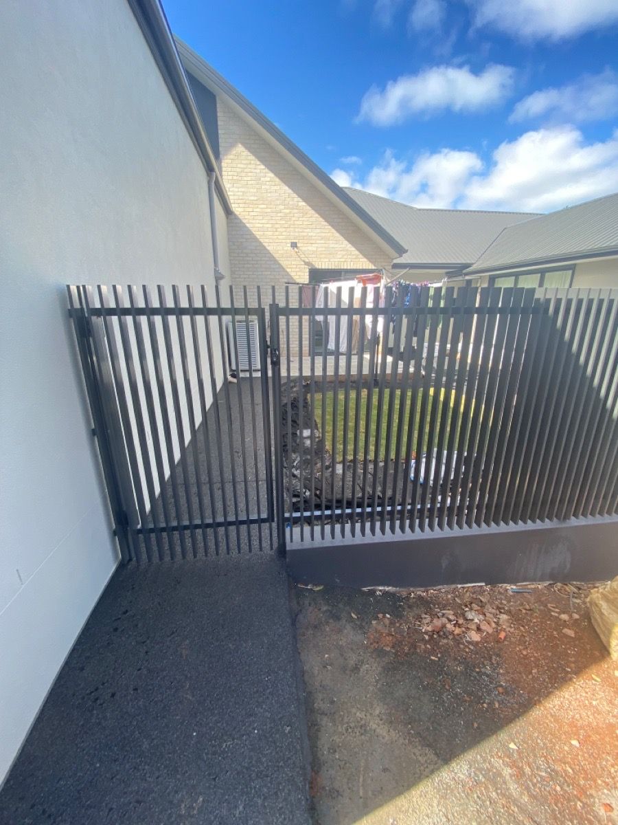 before N/A Wrought Iron Sliding Gate – Slide Gate + Motor, Middle Ridge