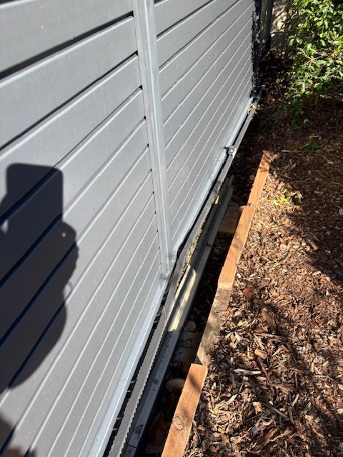 before Monument Powder-coated Aluminium Sliding Gate – Gate + Motor, Cotswold Hills