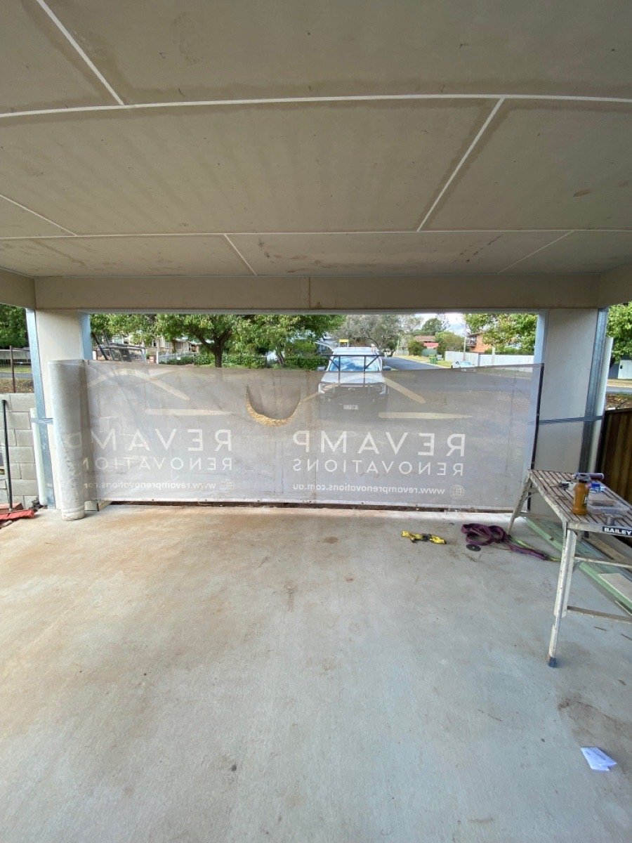 before Pearl White Gloss Powder-coated Aluminium Custom Door – Service Job - Gate, East Toowoomba