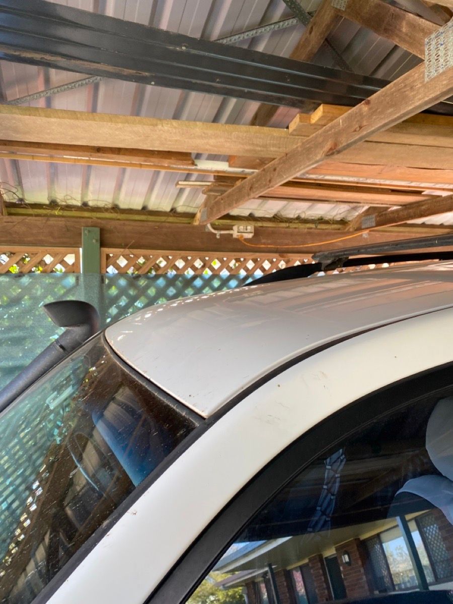before N/A Lattice Custom Door – Carport enclosure, Centenary Heights