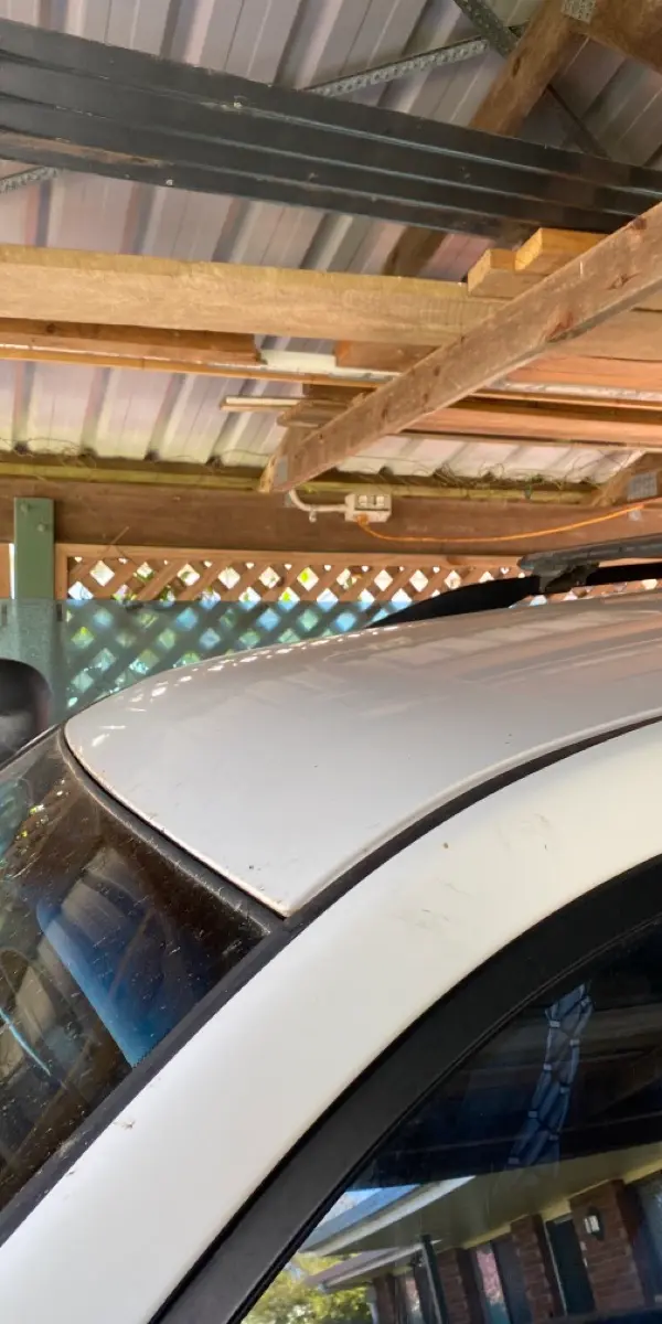 before N/A Lattice Custom Door – Carport enclosure, Centenary Heights