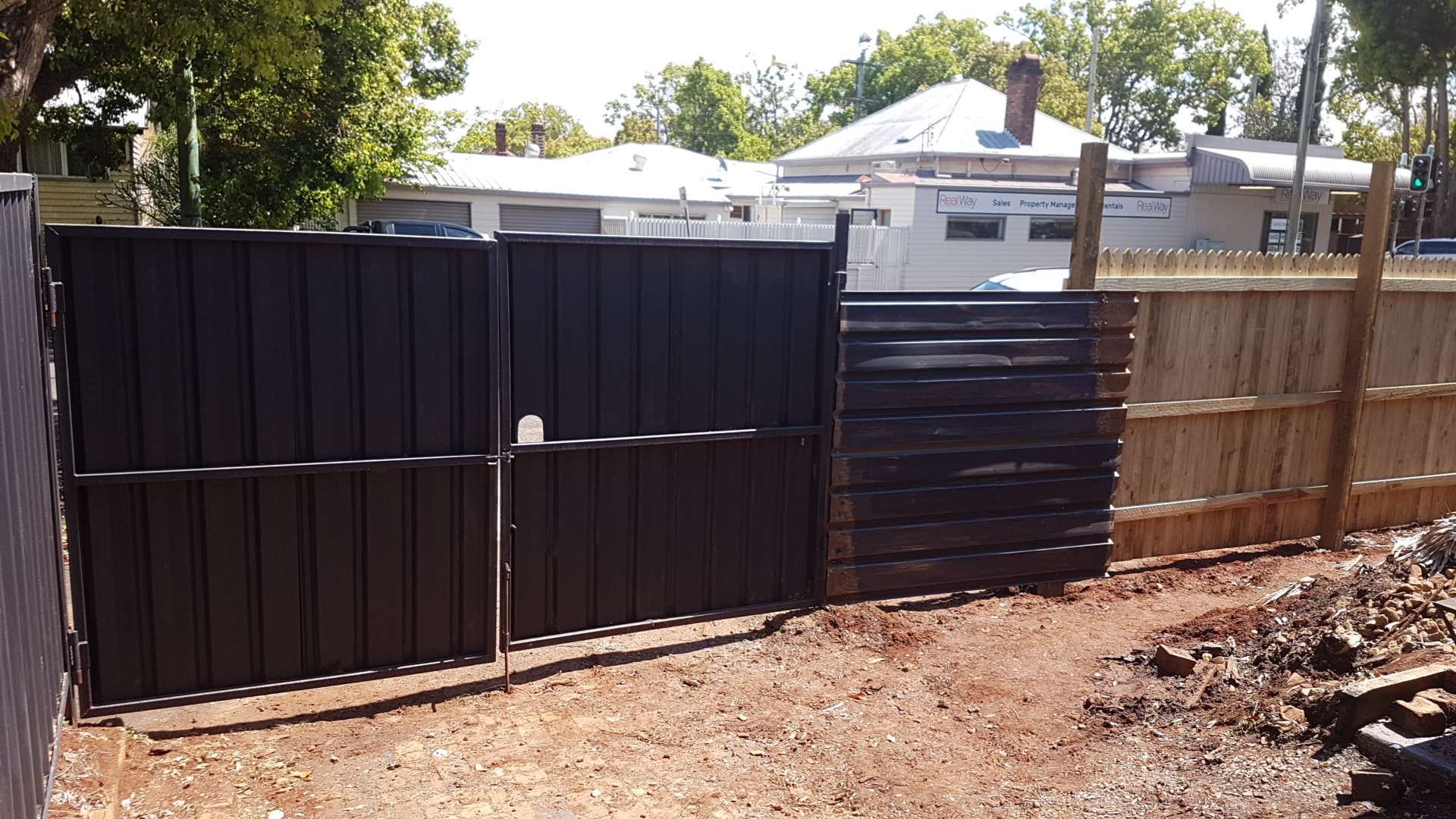before N/A N/A Sliding Gate – Steel Frame + Motor, East Toowoomba