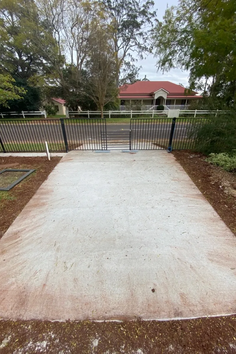 before N/A Powder-coated Aluminium Sliding Gate – Slide Gate + Motor, Highfields